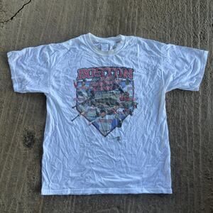 VINTAGE Y2K BOSTON RED SOX 2004 CHAMPS T-SHIRT WORLD SERIES GRAPHIC MLB MENS XL